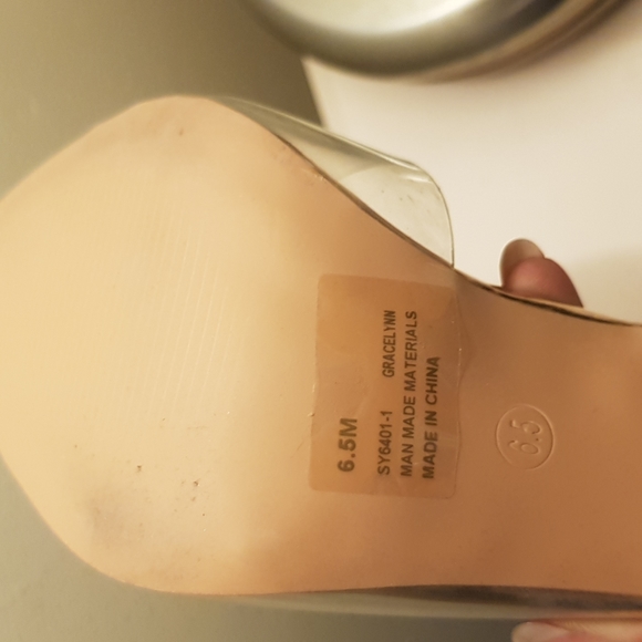 COPY - FashionNova Clear Slingback Heels - Picture 4 of 4